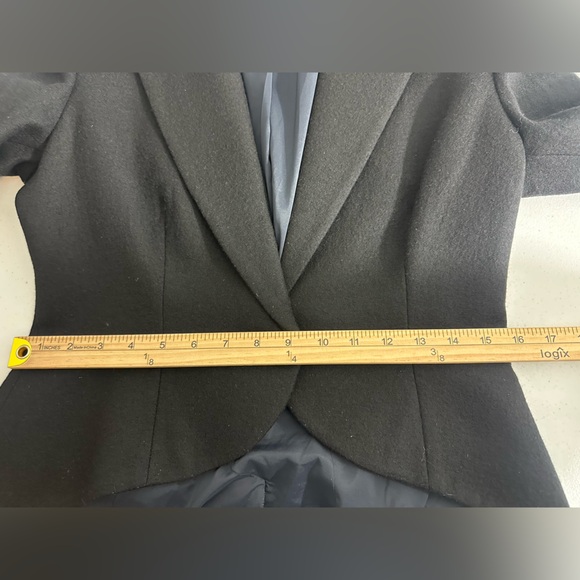 Ralph Lauren Sport Size 8 Black 100% Wool Tailcoat Tailored Blazer Women's - Picture 12 of 16